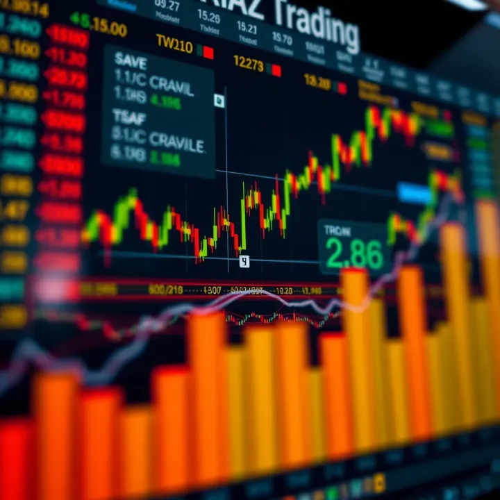 Diagram of forex trading concepts including currency pairs, charts, and risk management tools