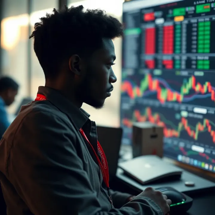 Illustration of secure online forex trading with focus on regulation and account types