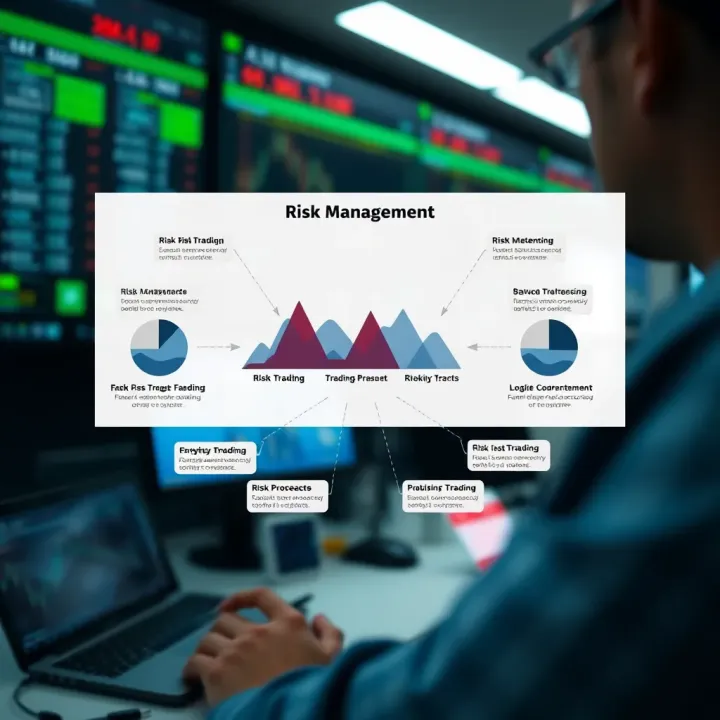 Diagram illustrating risk management techniques and analysis tools in binary trading