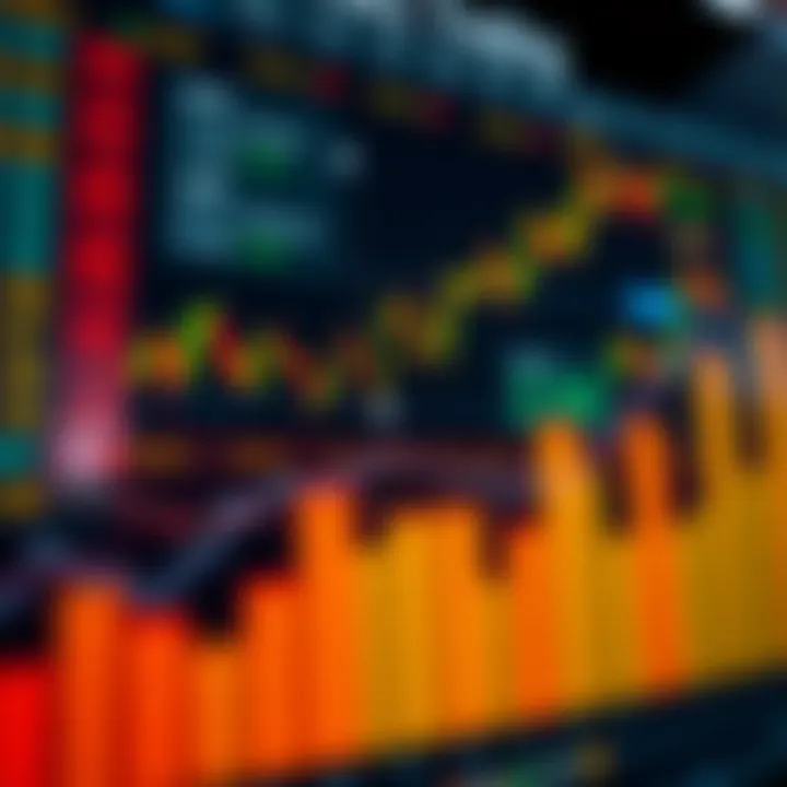 Diagram of forex trading concepts including currency pairs, charts, and risk management tools