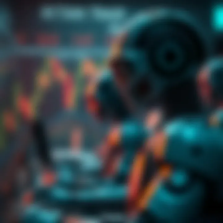 Visual depiction of risk management strategies alongside legal considerations in automated trading