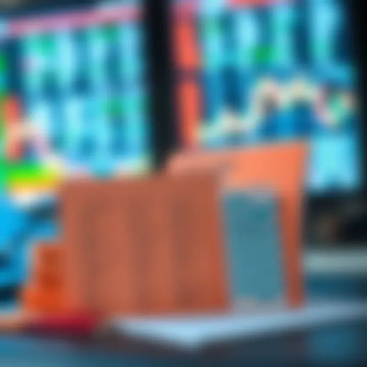 Collection of digital documents and a checklist highlighting essential binary trading terms