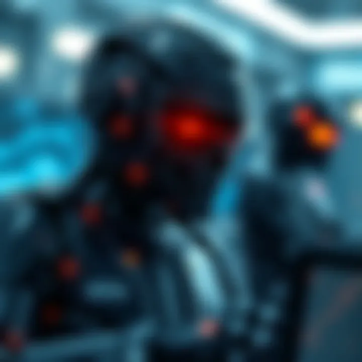 Visual representation of detection methods and protection strategies against bot binary threats in digital environments