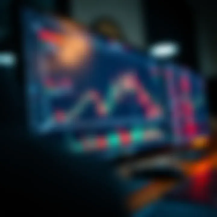 Illustration showing a secure trading platform interface with charts and data for binary options trading in Kenya