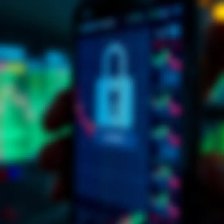 Secure login screen emphasizing protection of personal and financial data on forex app