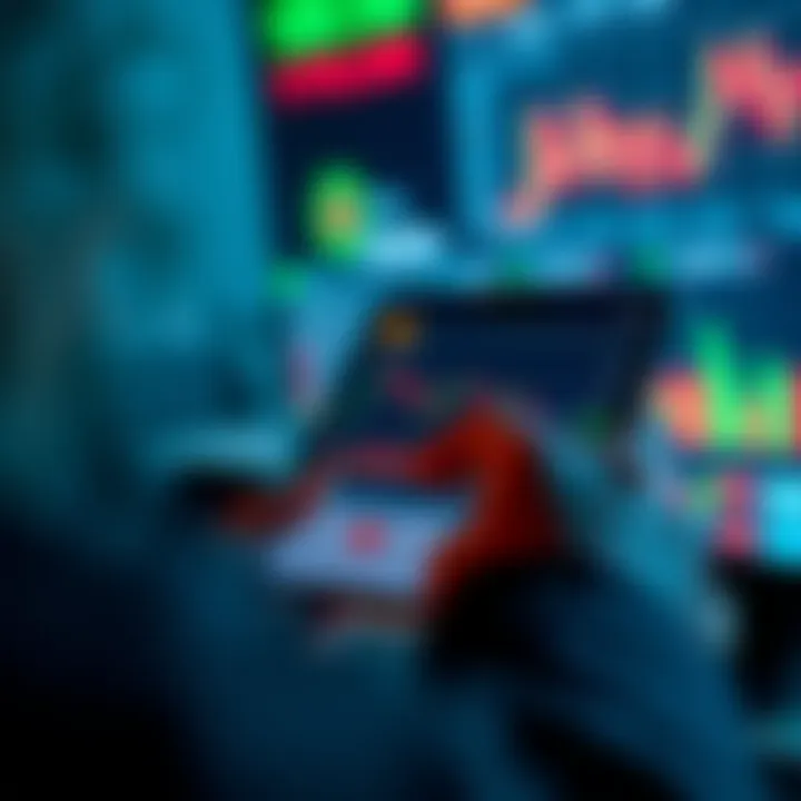 User navigating a crypto trading platform on a mobile device showing charts and transaction options