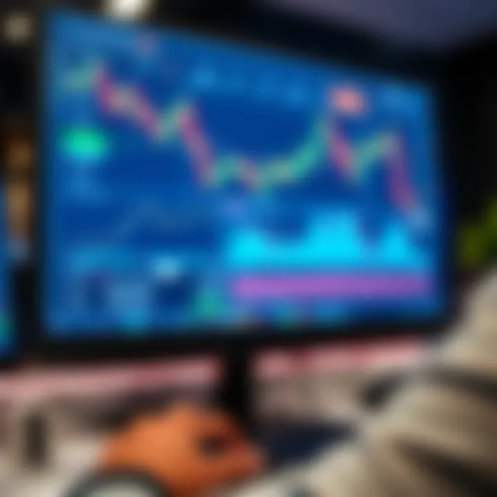 User interface showcasing forex trading tools and security features on computer screen