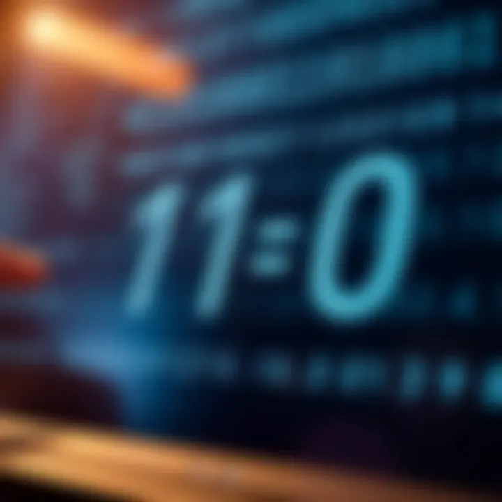 Visual representation of converting a decimal number into a binary number using division by two