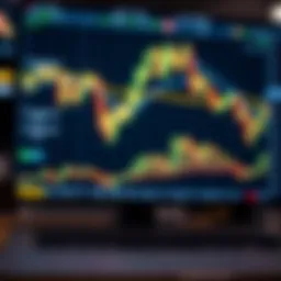 Illustration of forex trading charts and currency pairs on a digital screen