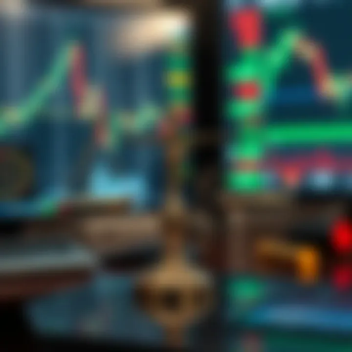 Conceptual illustration of risk and reward balance in financial trading