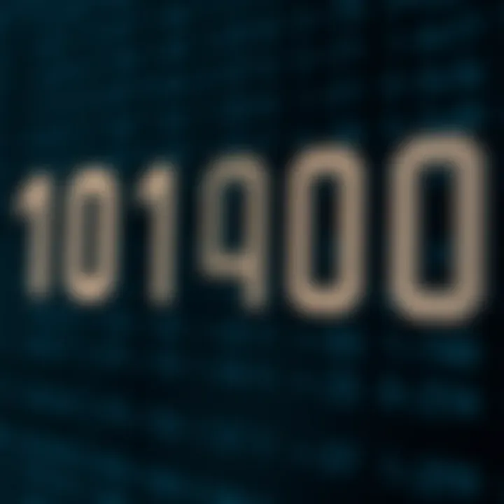 Diagram illustrating binary digits aligned with corresponding decimal place values.