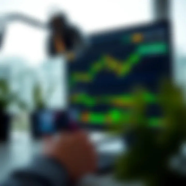 Interface displaying data integration and technical setup for binary trading with TradingView tools