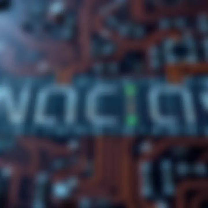 Circuit board illustrating binary signals in digital electronics applications