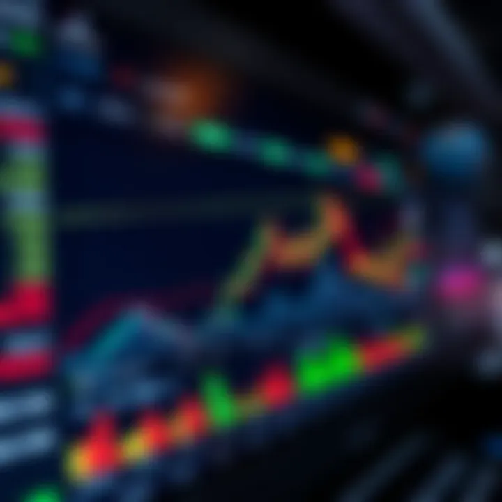 Dashboard of a cryptocurrency trading platform showing market trends and trading options