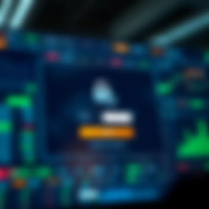 Secure login interface with encryption to protect user data on crypto exchange