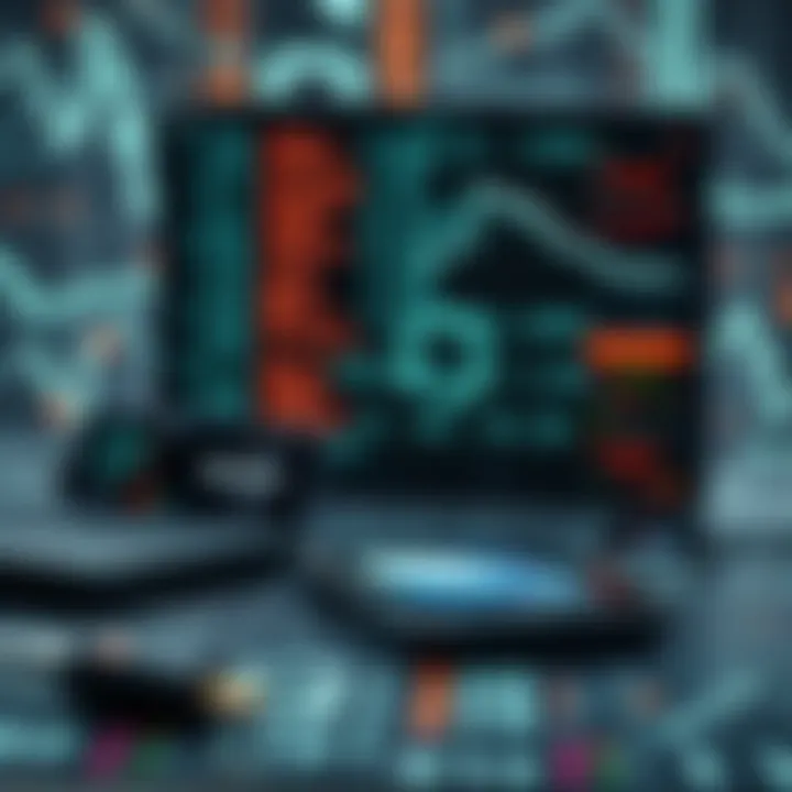 Conceptual representation of digital devices powered by binary code in everyday technology