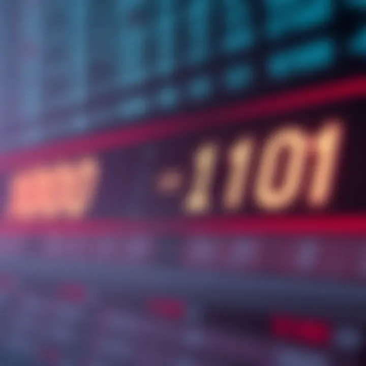 Diagram showing conversion of decimal digits into binary code with positional values