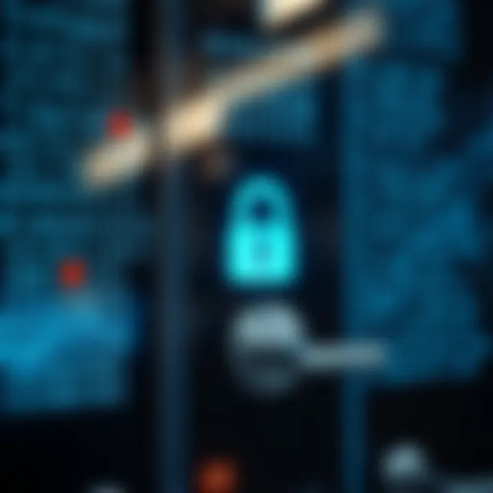 Visual representation of access control system using binary login methods for secure entry