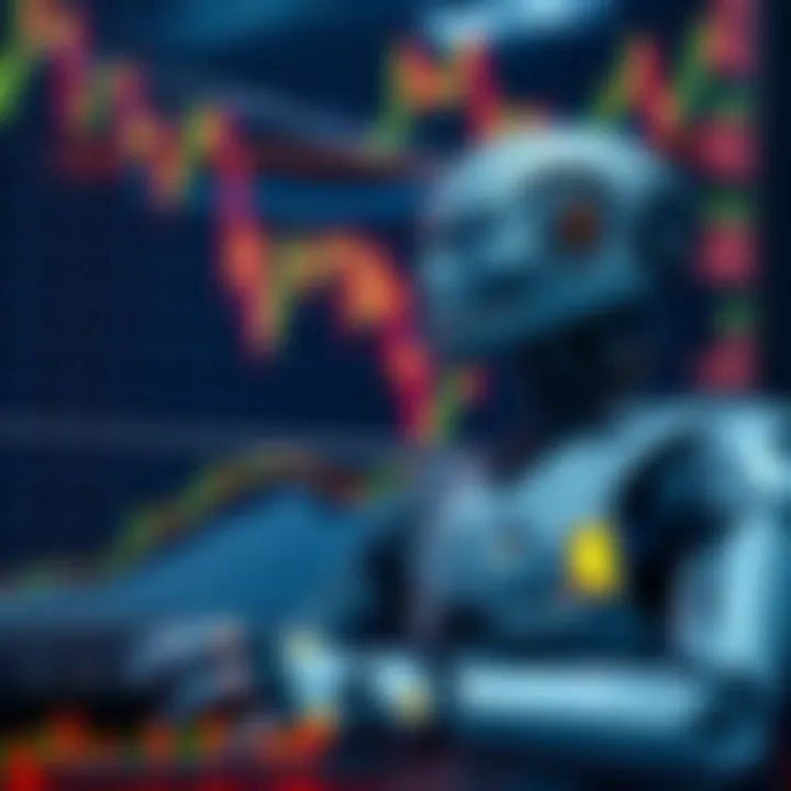 Graphical representation of binary option robot software trading on financial data