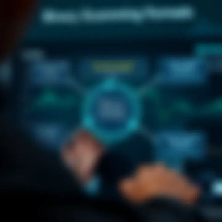 Diagram illustrating how binary scamming schemes operate online to deceive victims