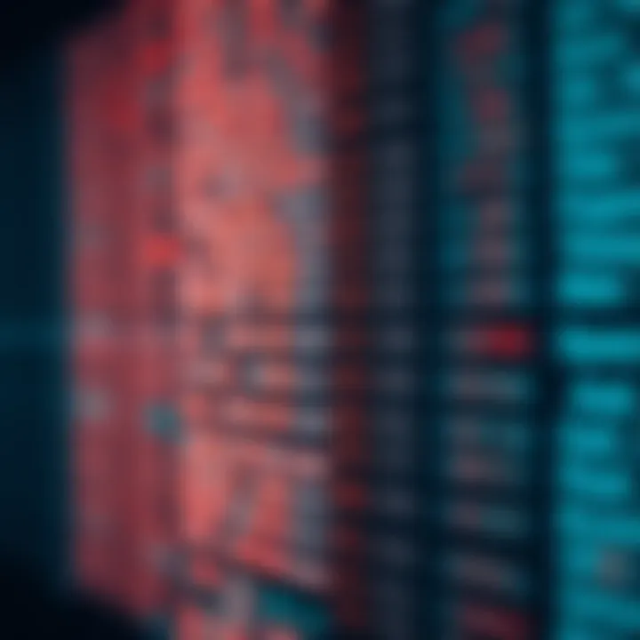 Visualization of binary search algorithm dividing a sorted list into halves to locate a target element