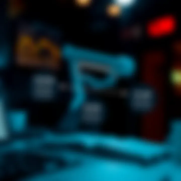 Diagram illustrating the borrowing technique in binary subtraction