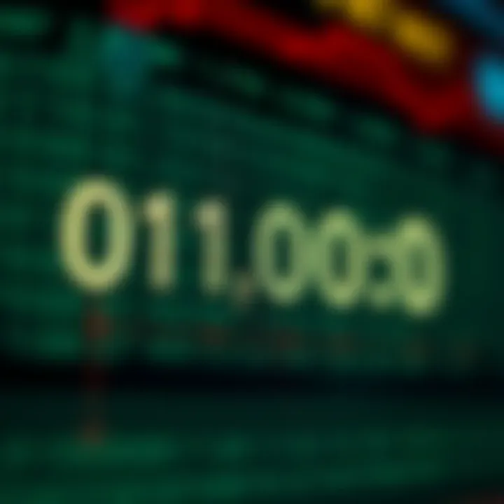 Diagram illustrating binary digits converting into a decimal number with positional values