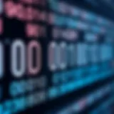 Diagram showing binary digits with place values converting to decimal numbers