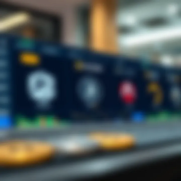 Visual overview of popular crypto trading platforms accessible in Kenya displaying logos and interface elements
