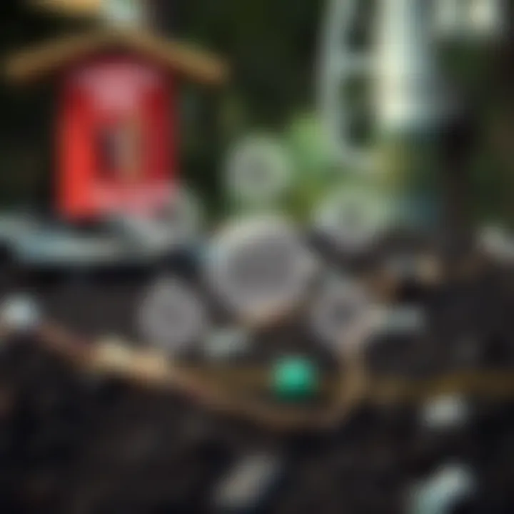 Diagram of disaster risk management strategies including assessment, preparedness, and resilience building