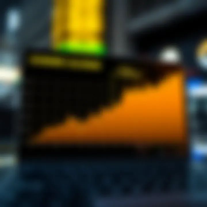 Graph showing the correlation between economic calendar events and market volatility