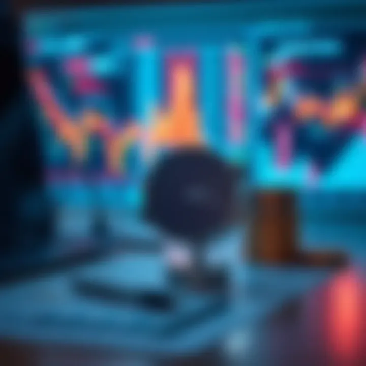 Visual representation of risk measurement and mitigation techniques with graphs and analytical tools