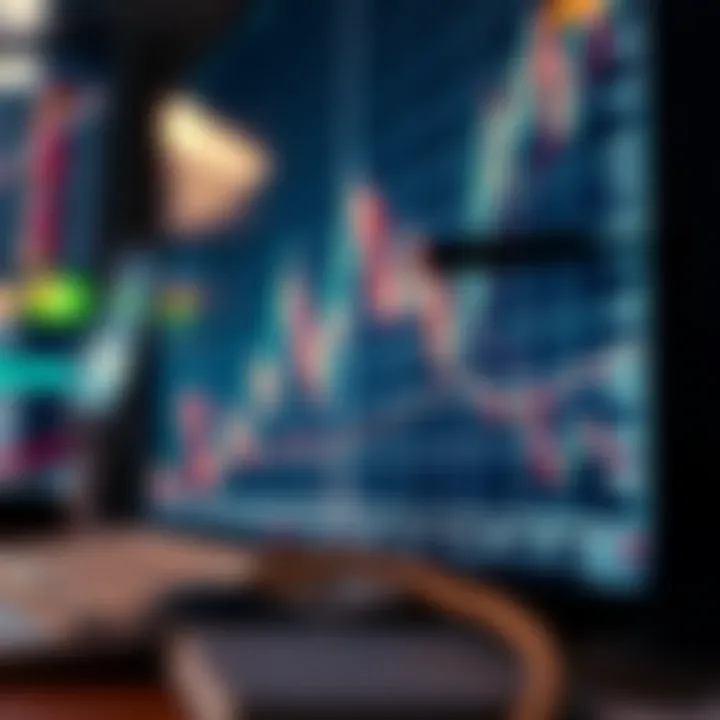 Graph showing price movements between established support and resistance in forex trading