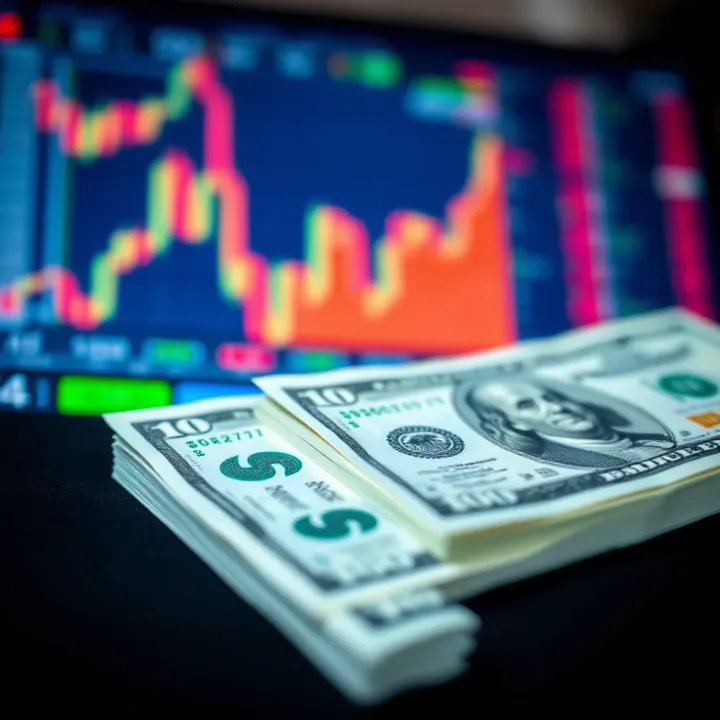 Visual representation of budgeting and fund management strategies for forex trading