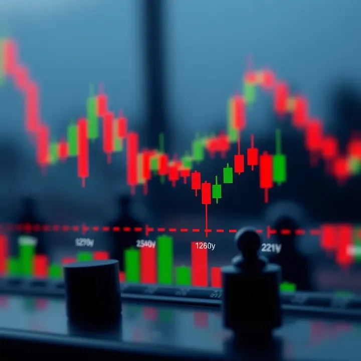 Diagram illustrating bearish candlestick formations signaling possible downward price trends