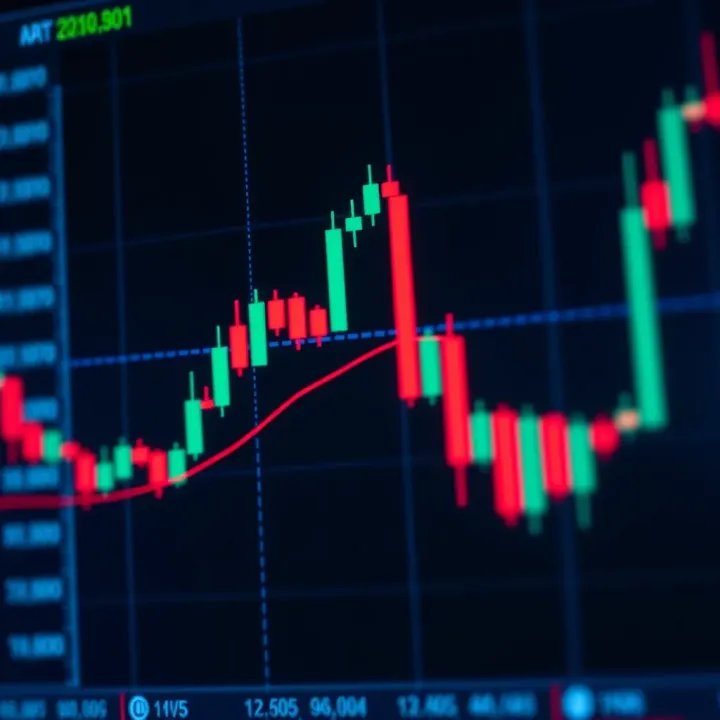 Visual explanation of bullish and bearish candlestick formations in a trading graph