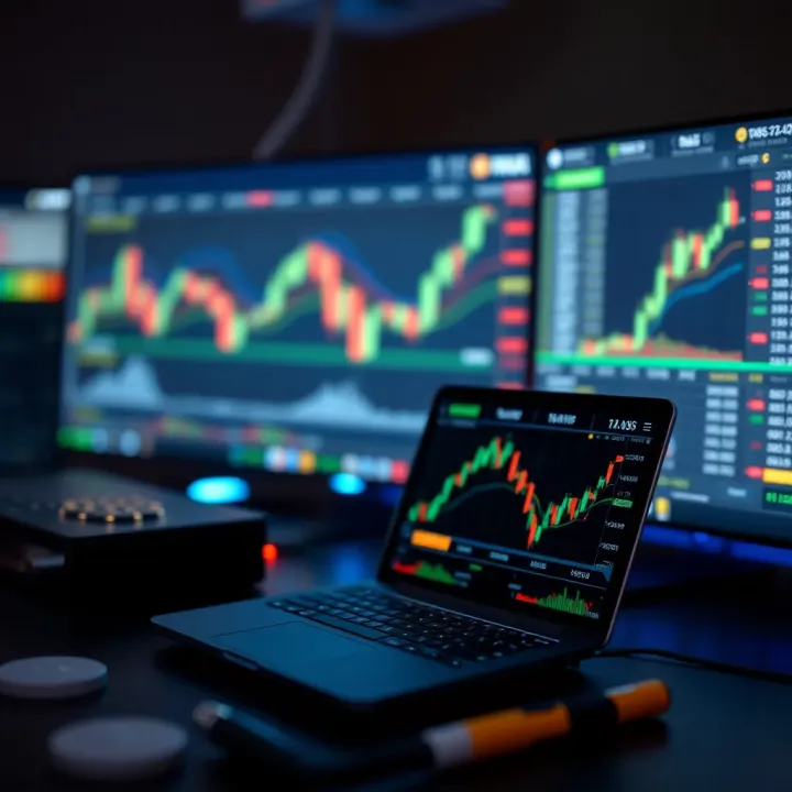 Illustration of digital tools and platforms used for crypto trading in Kenya