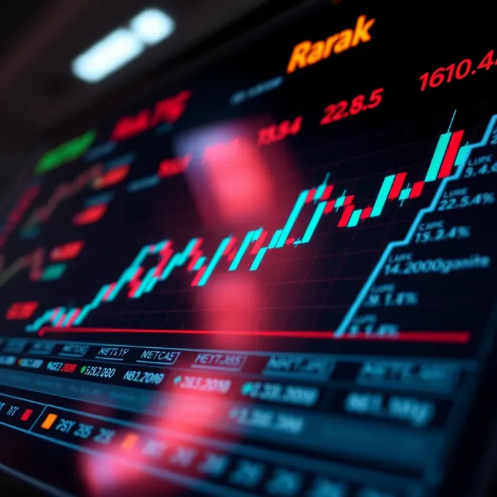 Graph showing risk management techniques and efficiency metrics applied in binary bot trading