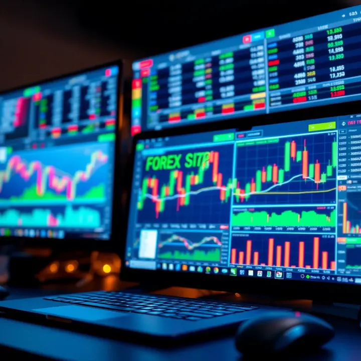 Collection of forex trading tools and resources highlighted on a digital interface