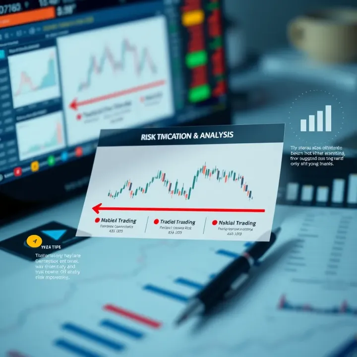Diagram depicting risk identification and analysis using charts and graphs