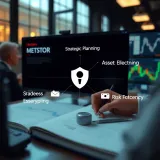 Illustration showing strategic planning to mitigate potential threats to business assets