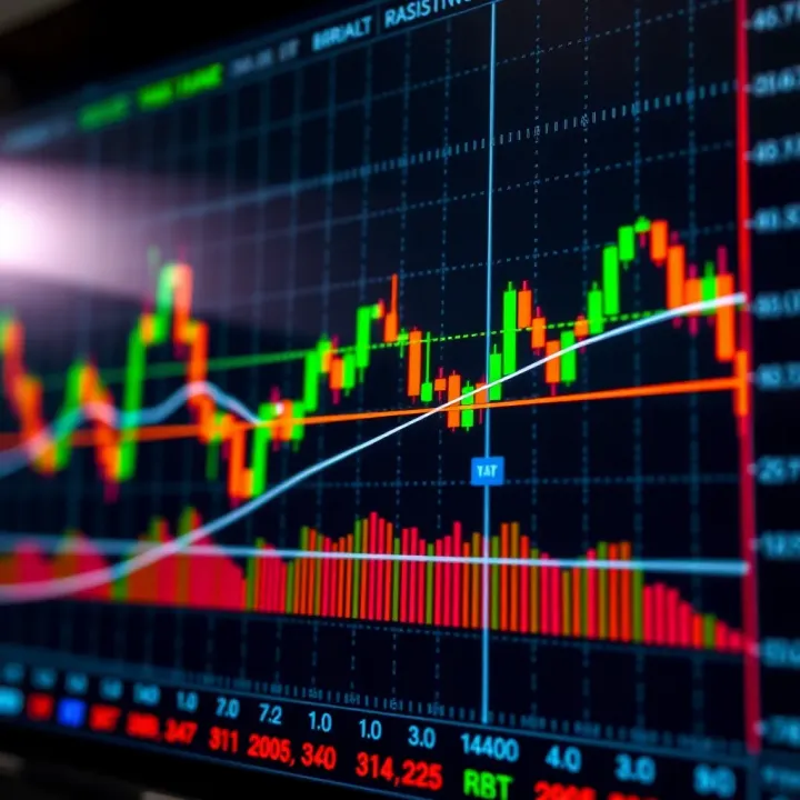 Forex Chart Patterns Showing Support and Resistance Zones Illustration of forex trading chart patterns highlighting support and resistance levels