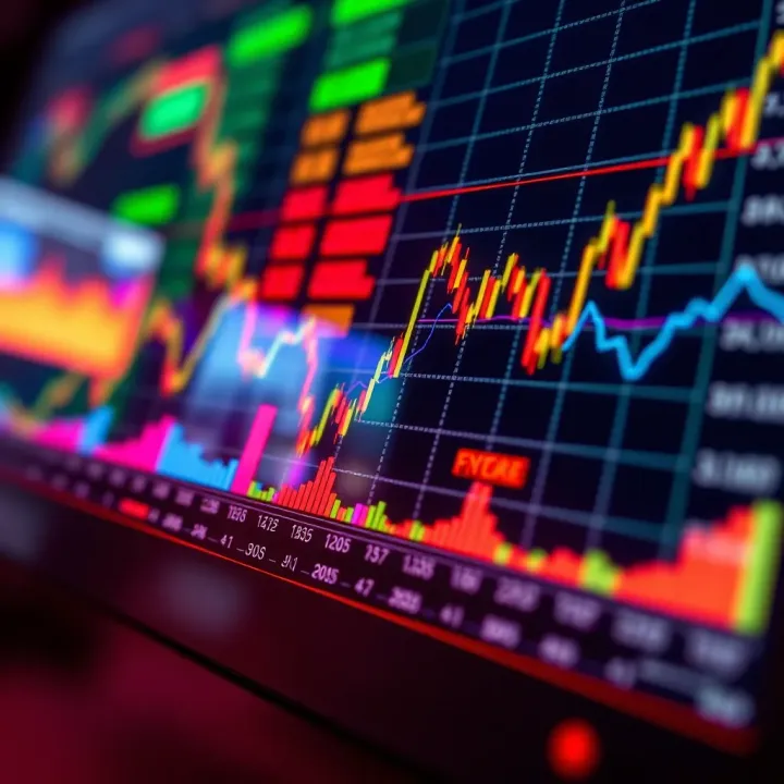 Currency Exchange Rate Trends in Forex Trading Graph depicting currency exchange rate fluctuations in forex market