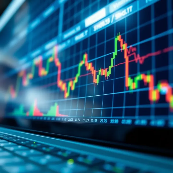 Graph showing forex trading currency pairs with Kenyan Shilling and global currencies