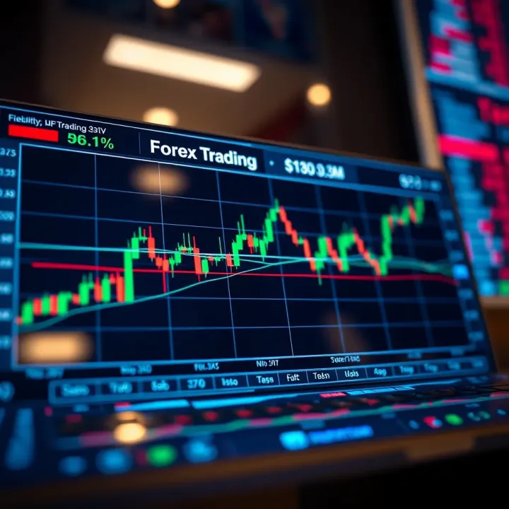 Graph illustrating forex market volatility and risk fluctuations relevant to Kenyan traders
