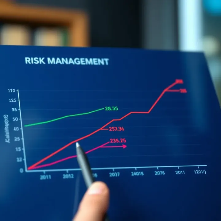 Graph showing the positive correlation between effective risk management strategies and improved profitability and sustainability in Kenyan enterprises