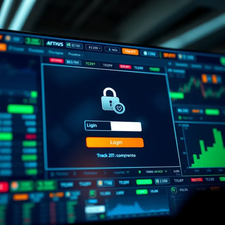 Secure login interface with encryption to protect user data on crypto exchange