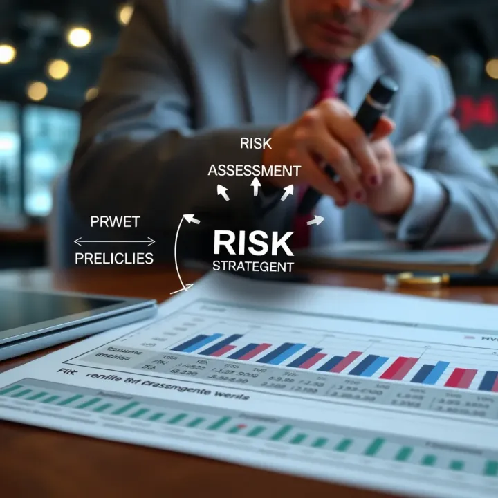Diagram illustrating risk assessment and control strategies for business protection