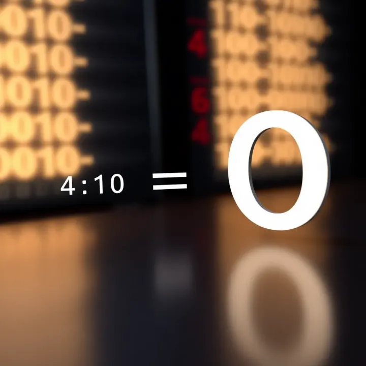 Diagram illustrating the binary number system with digits zero and one