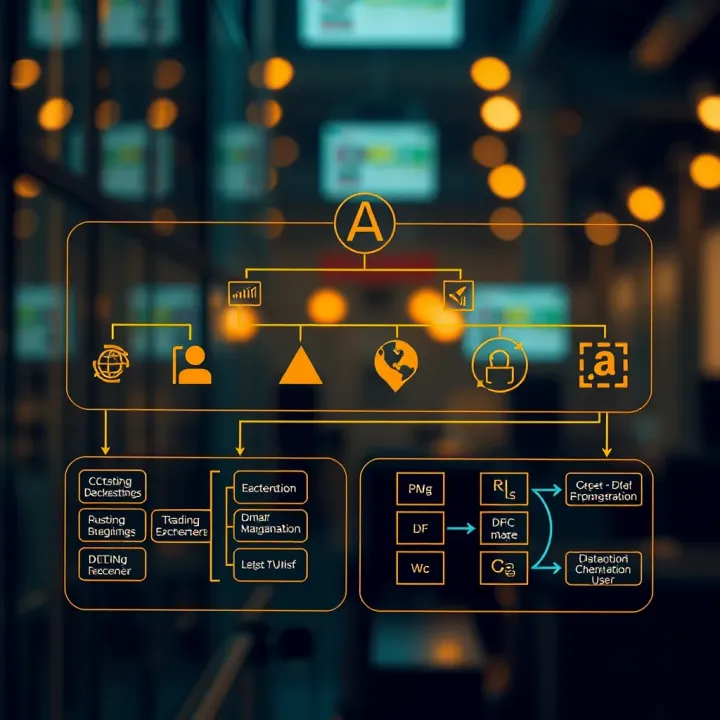 Diagram showing the structure and workflow of binary applications in a digital environment